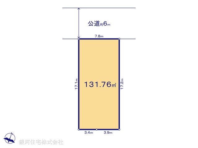 G00386598 神奈川県川崎市高津区下作延６丁目 土地 6780万円【区画図】