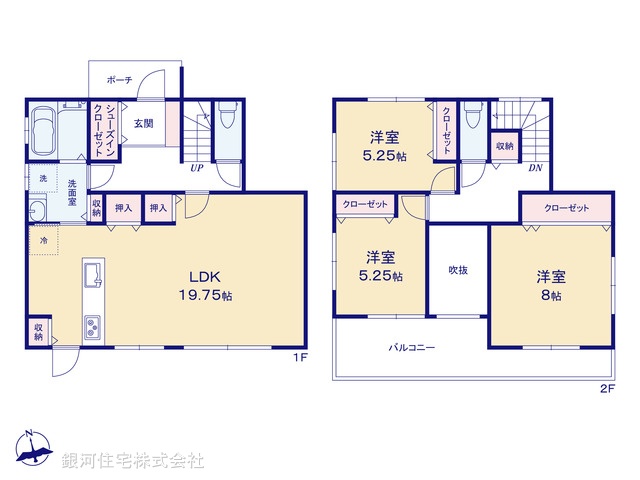 G00386608 千葉県白井市根 中古一戸建て 2499万円【間取図】