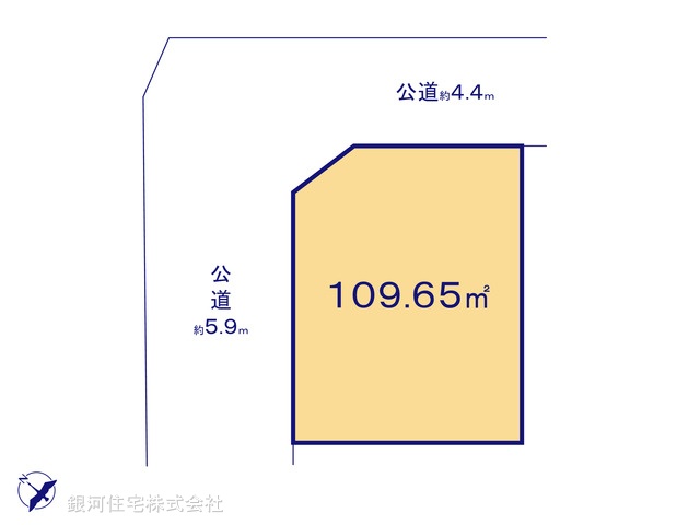 G00386643 神奈川県横浜市保土ヶ谷区新井町 土地(建築条件付土地) 2780万円【区画図】