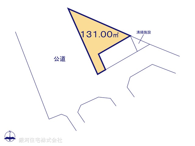G00386650 埼玉県春日部市新宿新田 土地 1590万円【区画図】