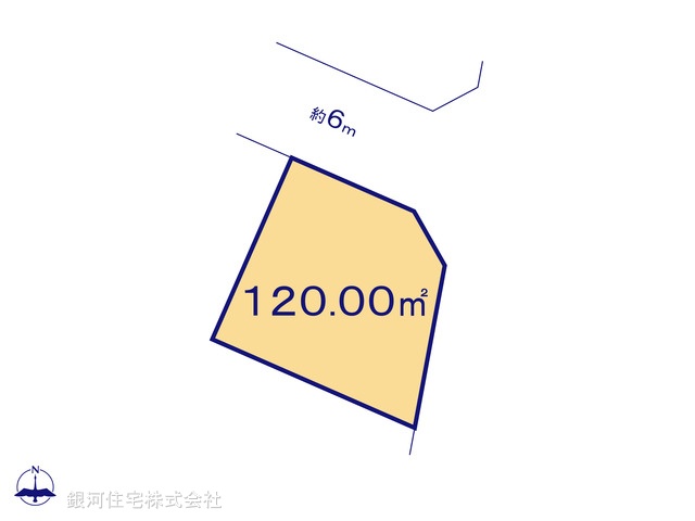 G00386651 埼玉県春日部市新宿新田 土地 1590万円【区画図】