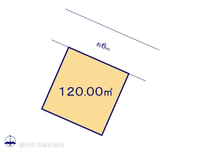 G00386655 埼玉県春日部市新宿新田 土地 1490万円【区画図】