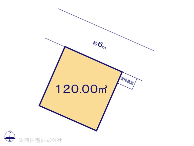 G00386657 埼玉県春日部市新宿新田 土地 1490万円【区画図】