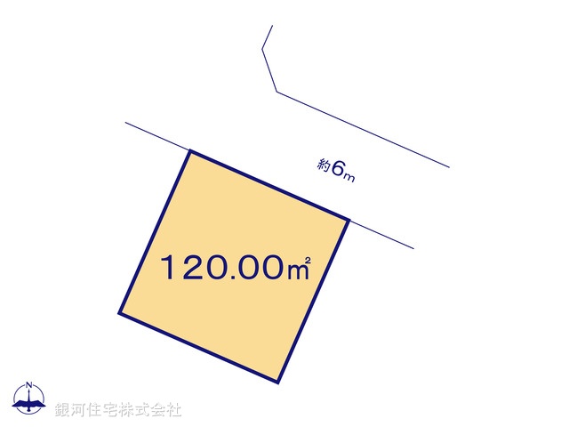 G00386658 埼玉県春日部市新宿新田 土地 1490万円【区画図】