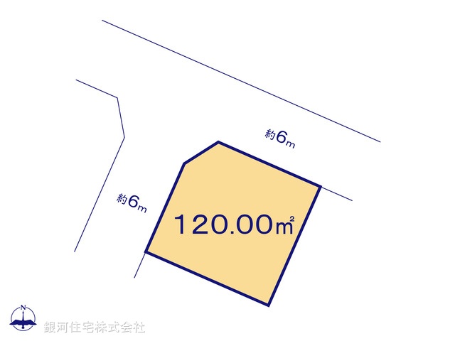 G00386660 埼玉県春日部市新宿新田 土地 1590万円【区画図】