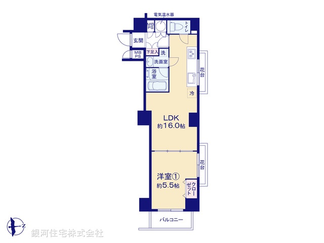 G00386741 東京都新宿区住吉町 中古マンション 5990万円【間取図】