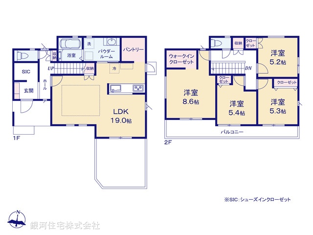 G00386758 神奈川県横浜市金沢区六浦東３丁目 新築一戸建て 6280万円【間取図】