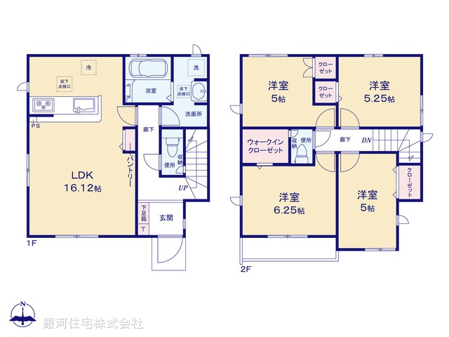 G00386771 東京都八王子市台町１丁目 新築一戸建て 4880万円【間取図】