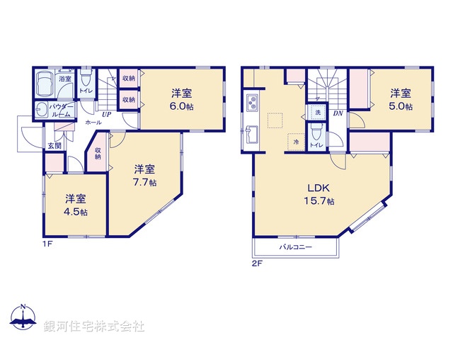 G00386777 神奈川県横浜市港南区笹下３丁目 中古一戸建て 2899万円【間取図】