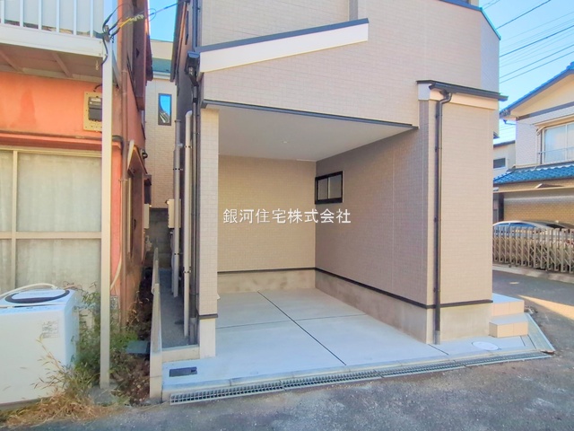 G00386821 千葉県市川市新田１丁目 新築一戸建て 3980万円 土地面積46.31m² (約14.00坪) 建物面積74.31m² (約22.47坪) 間取り２ＳＬＤＫ 築年月2025年12月(築１年以内)【外観9】
