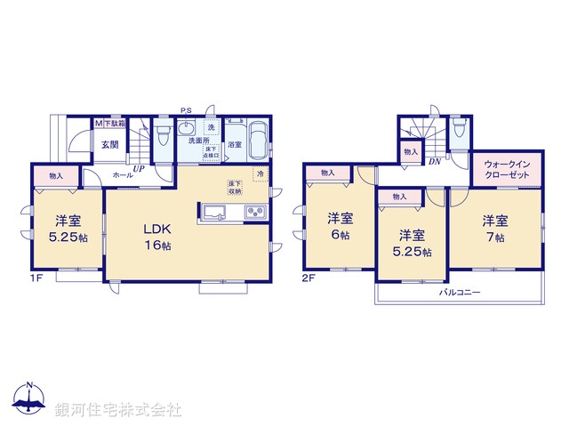 G00386856 東京都町田市本町田 新築一戸建て 4590万円【間取図】
