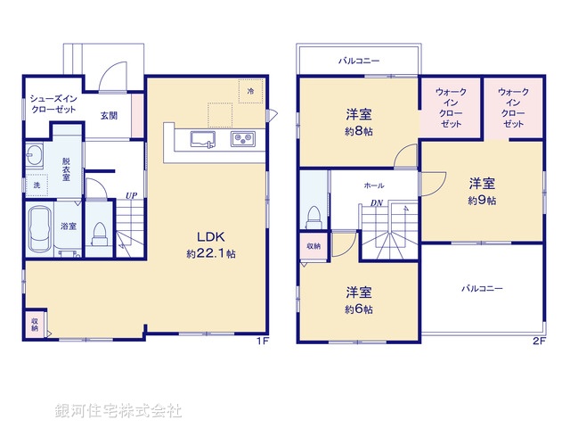 G00386861 埼玉県越谷市千間台西６丁目 新築一戸建て 5098万円【間取図】