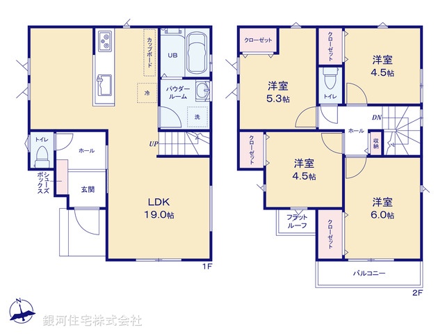 G00386909 東京都八王子市谷野町 新築一戸建て 3090万円【間取図】