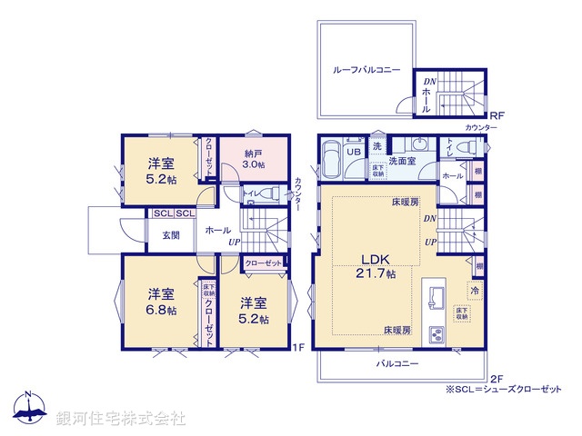 G00386953 神奈川県藤沢市片瀬山１丁目 新築一戸建て 9280万円【間取図】