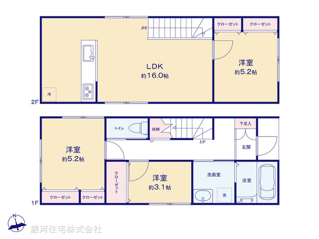 G00386957 千葉県船橋市金杉８丁目 中古一戸建て 2090万円【間取図】
