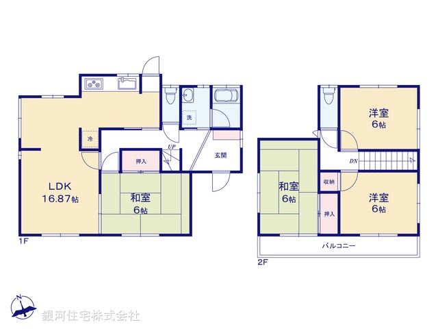 G00386968 千葉県印西市小林北１丁目 中古一戸建て 1649万円【間取図】