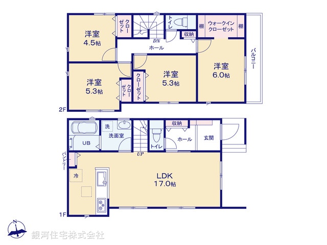 G00387037 東京都八王子市本郷町 新築一戸建て 4790万円【間取図】