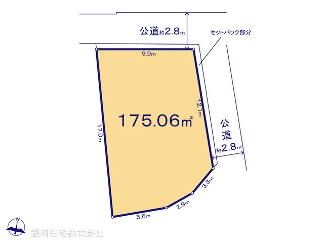 G00387054 神奈川県横浜市神奈川区松ヶ丘 土地 9580万円【区画図】