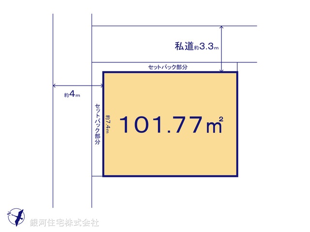 G00387083 神奈川県横浜市神奈川区神大寺２丁目 土地 3580万円【区画図】