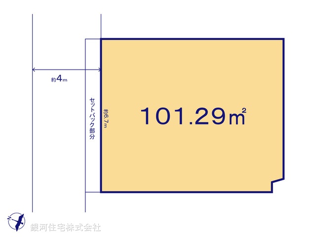 G00387084 神奈川県横浜市神奈川区神大寺２丁目 土地 3580万円【区画図】