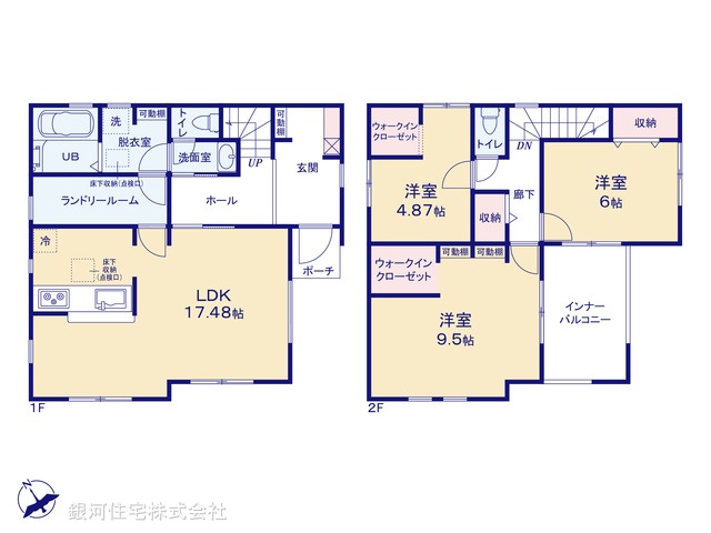 G00387133 東京都清瀬市下宿２丁目 新築一戸建て 3880万円【間取図】