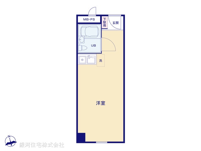G00387178 東京都渋谷区笹塚１丁目 中古マンション 1590万円【間取図】