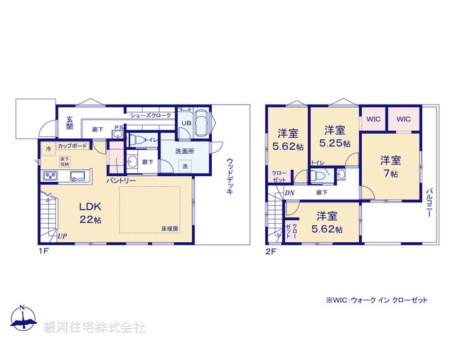 G00387191 東京都練馬区関町北４丁目 新築一戸建て 1億990万円【間取図】