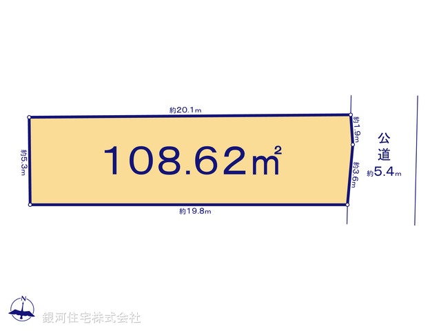 G00387236 東京都品川区小山２丁目 土地 2億2000万円【区画図】