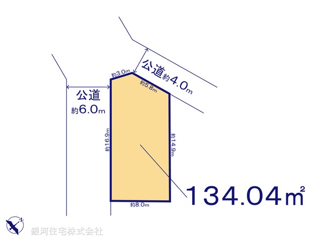 G00387276 千葉県松戸市仲井町１丁目 土地 4699万円【区画図】