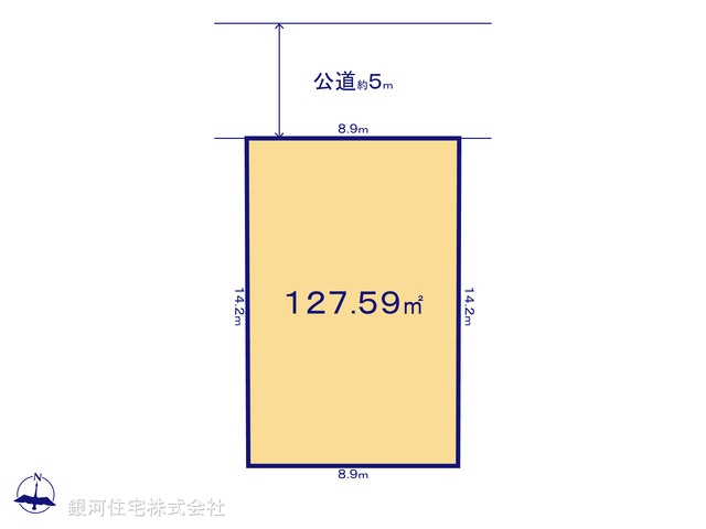 G00387281 千葉県柏市高田 土地 2848万円【区画図】