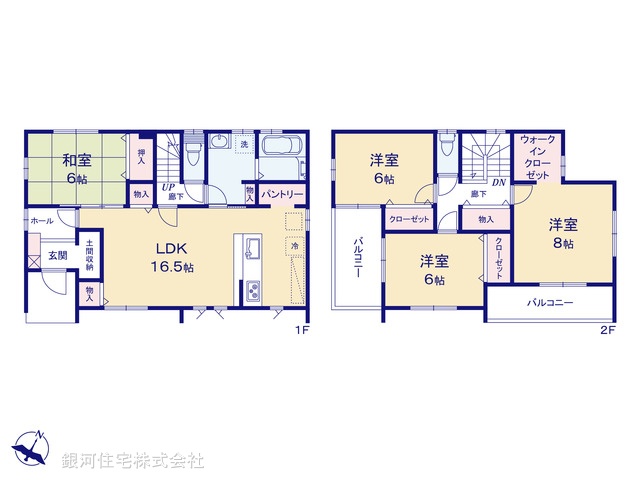 G00387301 埼玉県鴻巣市小松１丁目 新築一戸建て 3230万円【間取図】
