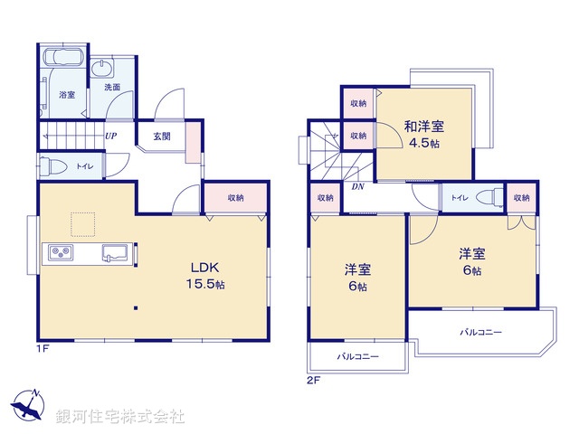 G00387305 埼玉県北本市東間６丁目 中古一戸建て 1799万円【間取図】