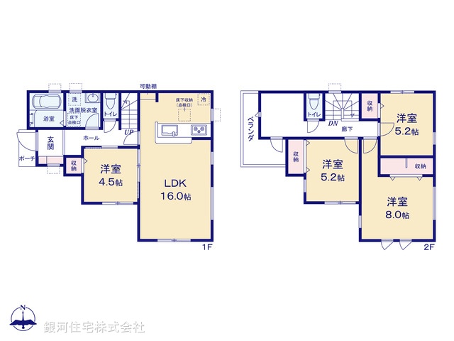 G00387314 東京都小平市津田町１丁目 新築一戸建て 6180万円【間取図】