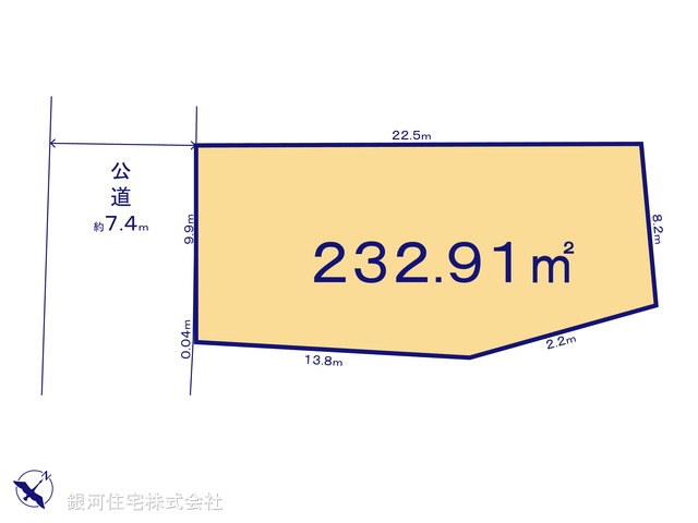 G00387316 埼玉県さいたま市浦和区岸町２丁目 土地 1億9000万円【区画図】