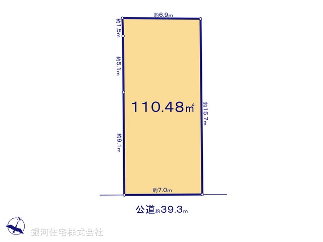 G00387317 神奈川県横浜市神奈川区子安通１丁目 土地 8980万円【区画図】