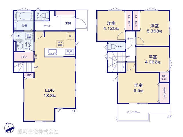 G00387341 神奈川県横須賀市田浦町６丁目 新築一戸建て 3280万円【間取図】