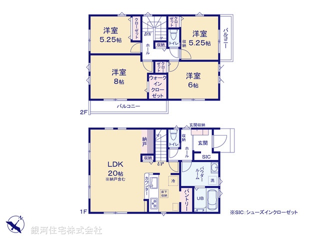 G00387358 千葉県船橋市新高根６丁目 新築一戸建て 4499万円【間取図】