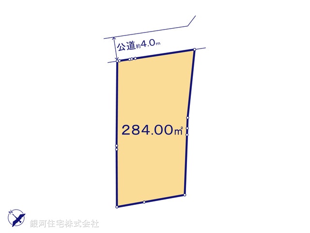 G00387378 神奈川県川崎市麻生区白鳥４丁目 土地 2890万円【区画図】