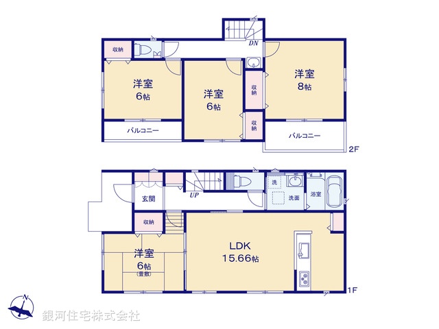 G00387387 神奈川県秦野市東田原 新築一戸建て 2890万円【間取図】