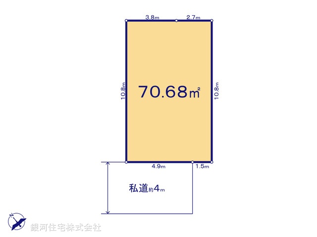 G00387429 埼玉県川口市芝西２丁目 土地 2940万円【区画図】