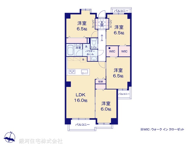 G00387431 埼玉県越谷市千間台西１丁目 中古マンション 2480万円【間取図】