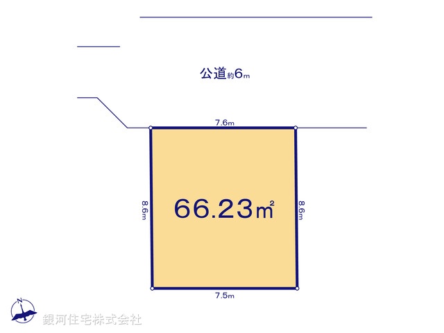 G00387433 千葉県市川市須和田１丁目 土地 1980万円【区画図】