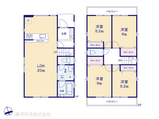 G00387441 埼玉県川口市大字安行慈林 新築一戸建て 4180万円【間取図】