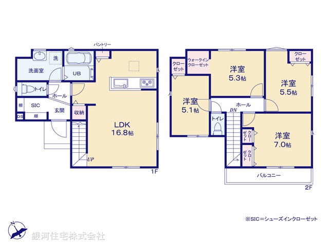 G00387518 神奈川県横浜市保土ヶ谷区川島町 新築一戸建て 4990万円【間取図】