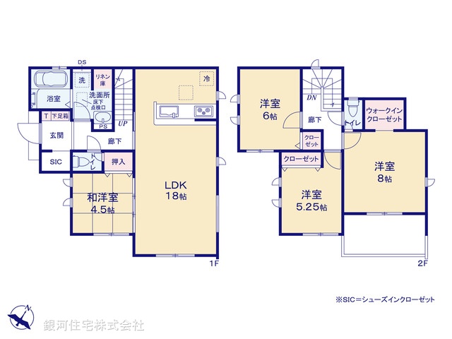 G00387572 千葉県野田市野田 新築一戸建て 3290万円【間取図】