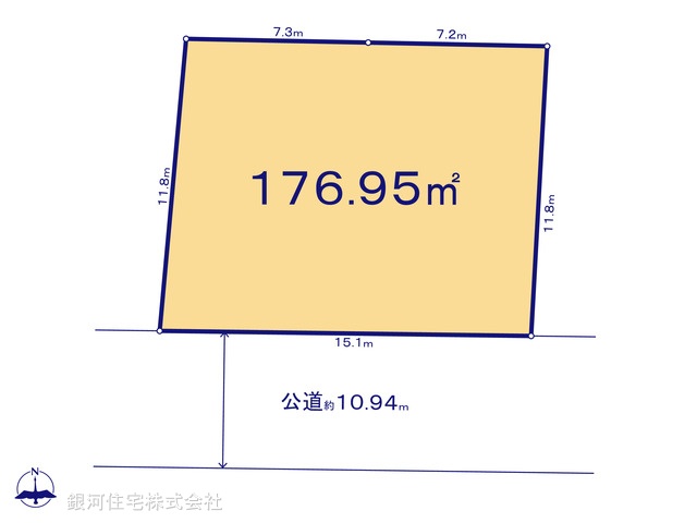 G00387629 東京都武蔵野市境南町２丁目 土地 1億8800万円【区画図】