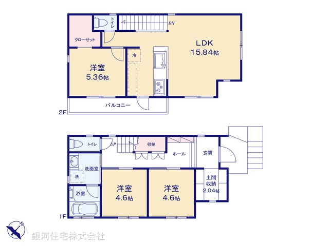 G00387717 神奈川県逗子市池子３丁目 新築一戸建て 4280万円【間取図】