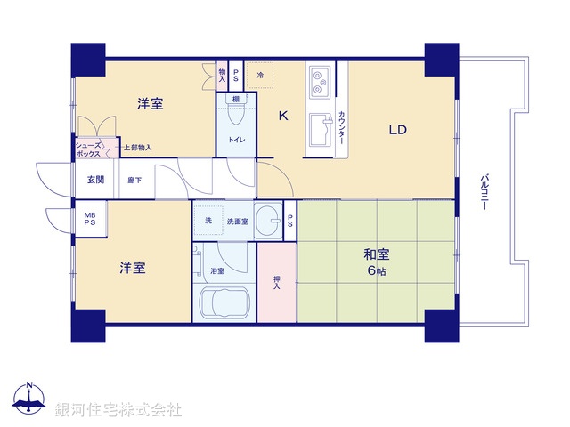 G00387738 神奈川県横浜市栄区笠間３丁目 中古マンション 2400万円【間取図】