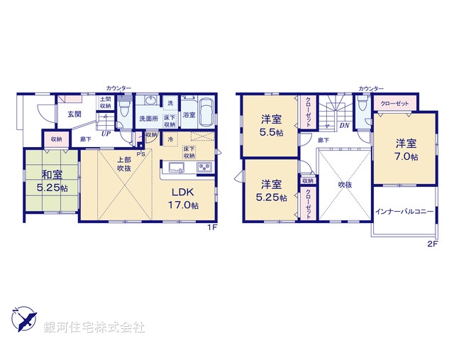 G00387819 神奈川県秦野市堀山下 新築一戸建て 2880万円【間取図】