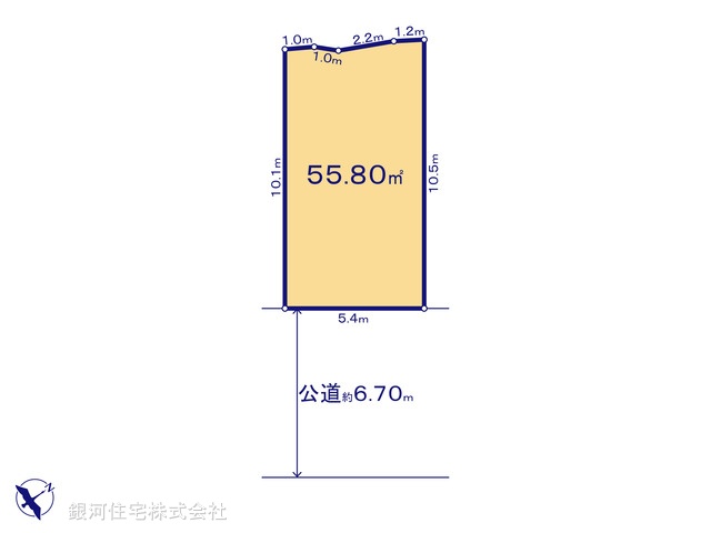 G00387824 神奈川県横浜市西区元久保町 土地 3220万円【区画図】